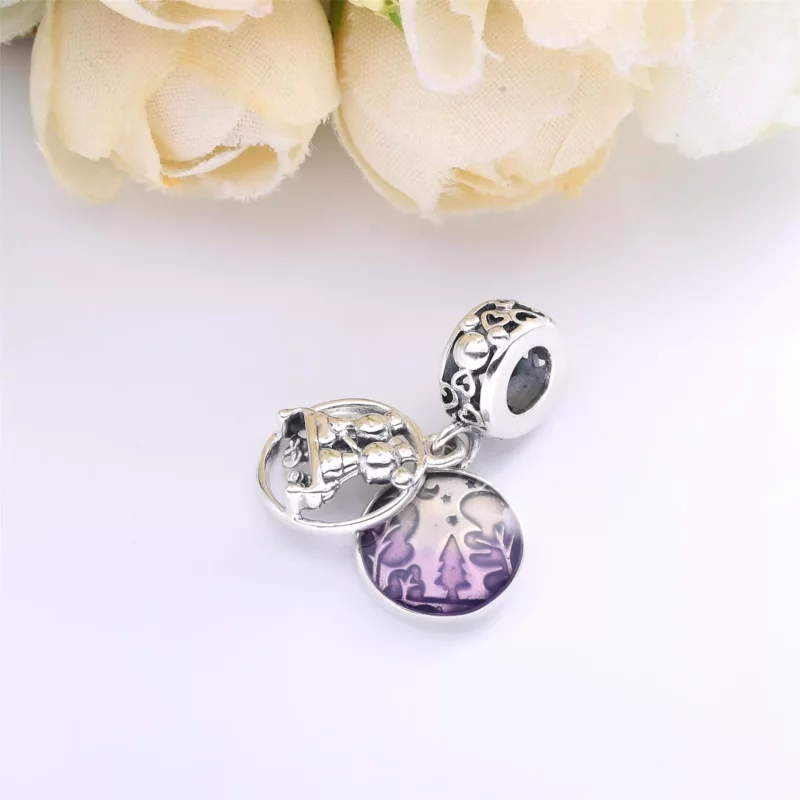 (imagen para) PANDORA Disney Mickey Mouse y Minnie Mouse Dije colgante Felices para siempre - - Ver 2