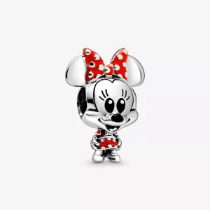 (imagen para) PANDORA Disney Minnie Mouse Vestido de Lunares y Charm de Lazo - 798880C02