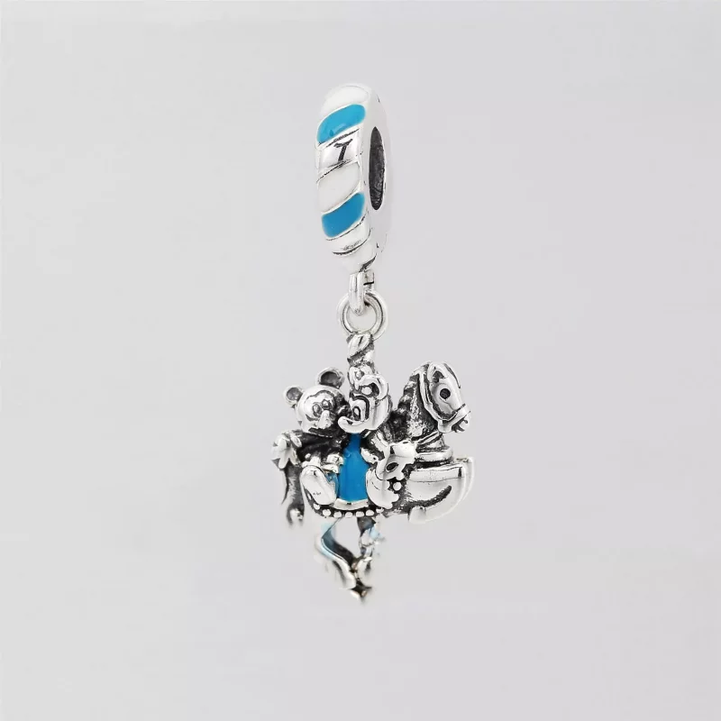 (imagen para) Pandora encanto colgante de carrusel Mickey Minnie Disney Parks - 798900C01 - Ver 2