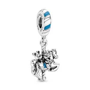 (imagen para) Pandora encanto colgante de carrusel Mickey Minnie Disney Parks - 798900C01