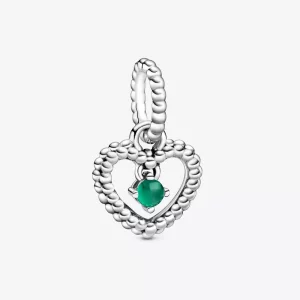 (imagen para) PANDORA Encanto Colgante de Corazón con Cuentas Verdes de la Selva Tropical - 798854C05