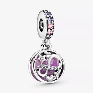 (imagen para) PANDORA Encanto Colgante de Corazones y Estrellas Infinitas Brillantes - 798829C01