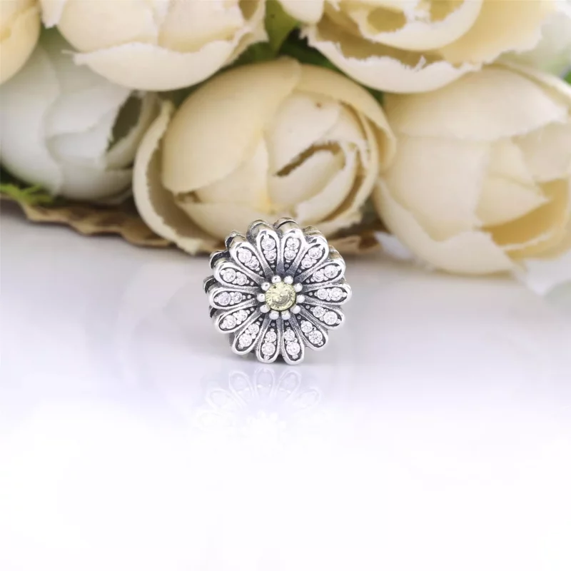 (imagen para) PANDORA Encanto de Clip Flor Margarita Brillante - 798766C01 - Ver 2