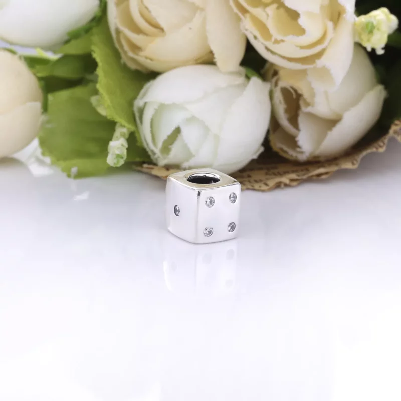 (imagen para) Pandora Encanto de Dado de Plata - 790116 - Ver 2