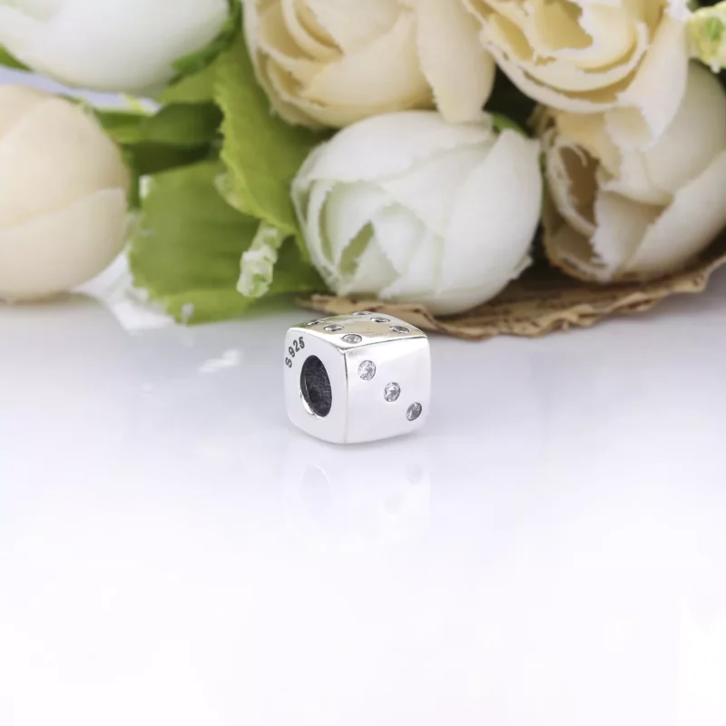 (imagen para) Pandora Encanto de Dado de Plata - 790116 - Ver 3