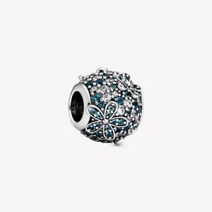 (imagen para) PANDORA Encanto de Flor Margarita con Pavé en Teal - 798797C01