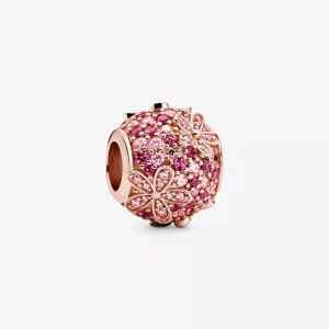 (imagen para) PANDORA Encanto de Flor Margarita Rosa con Pavé - 788797C01