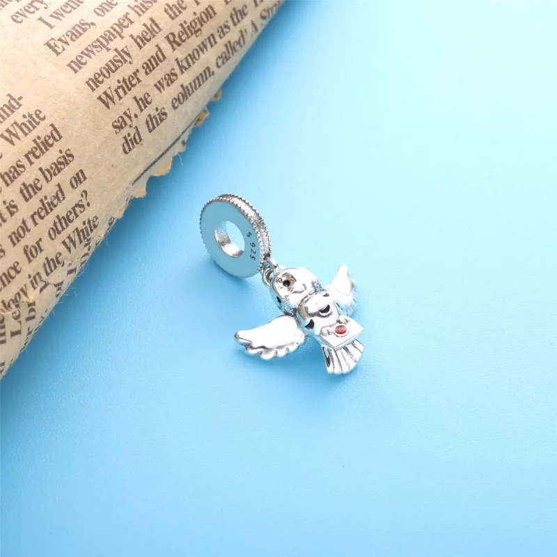 (imagen para) PANDORA Harry Potter, colgante de lechuza Hedwig - 799123C01 - Ver 2