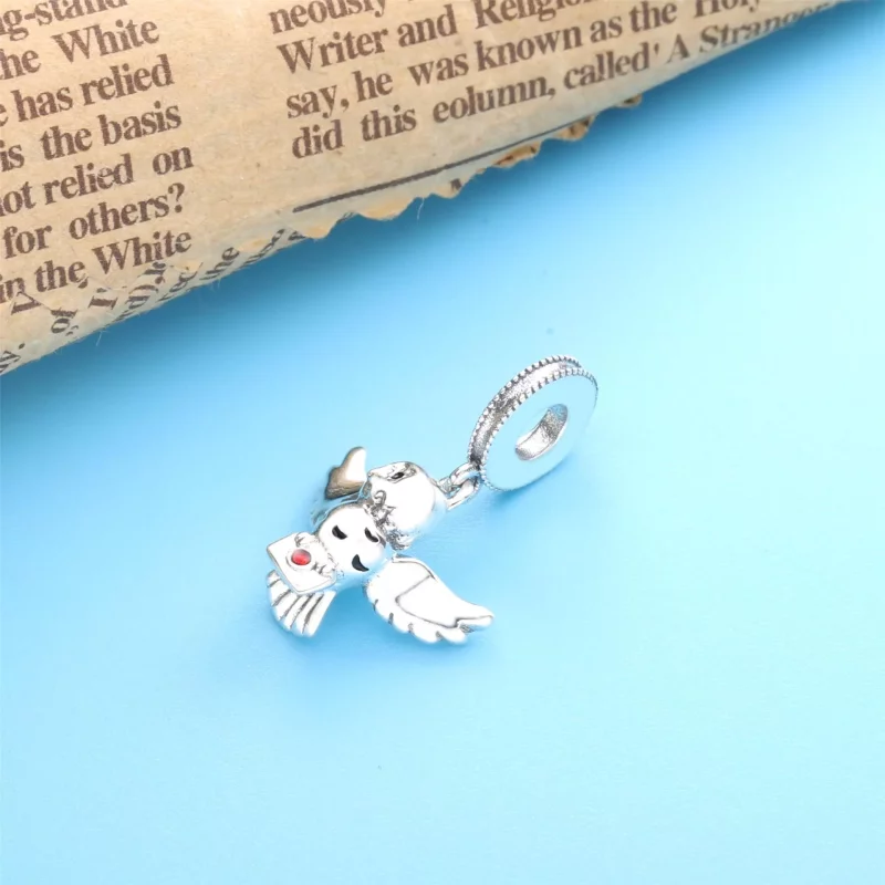 (imagen para) PANDORA Harry Potter, colgante de lechuza Hedwig - 799123C01 - Ver 4