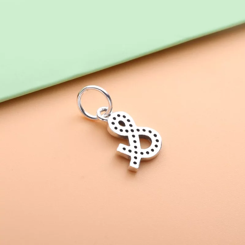 (imagen para) Pandora Letra Ampersand Colgante Charm - 791305CZ - Ver 3