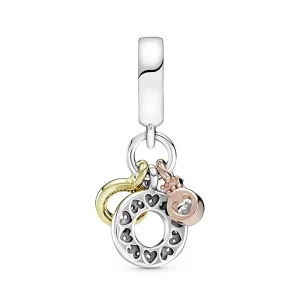 (imagen para) PANDORA Triple Monogram & Logo, Clear Cz - 769044C01