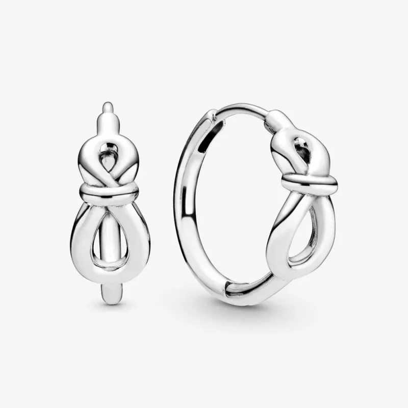(imagen para) Pendientes de Aro PANDORA Infinity Knot - 298889C00