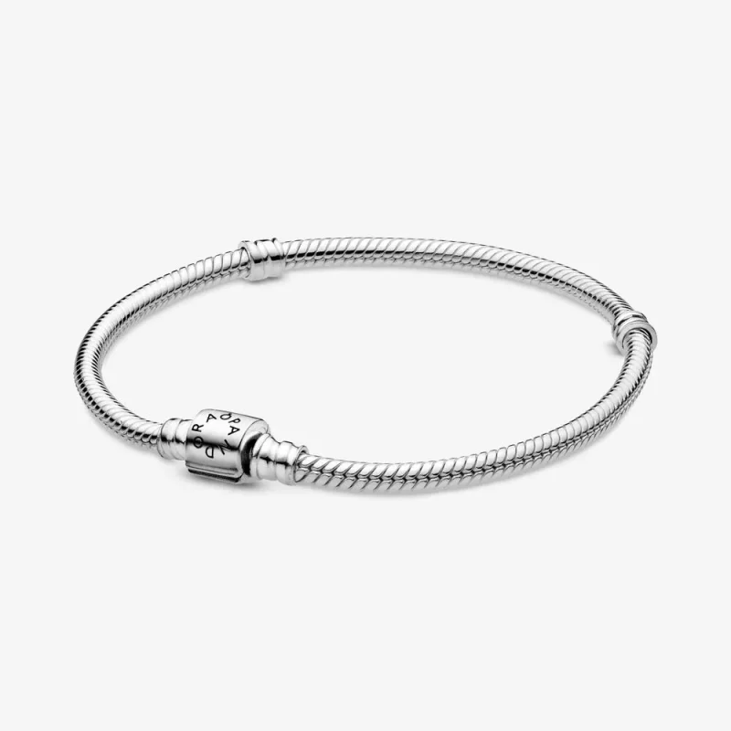 (imagen para) Pulsera de cadena serpiente con cierre de barril Pandora Moments - 598816C00