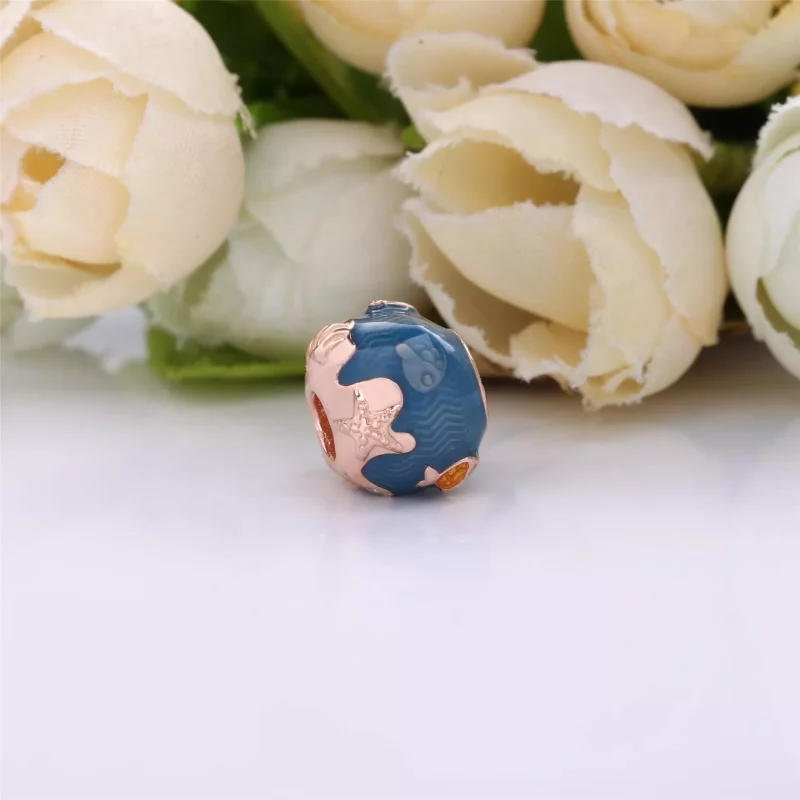 (imagen para) Pulsera PANDORA con encanto de Olas y Peces Brillantes - 789004C01 - Ver 2