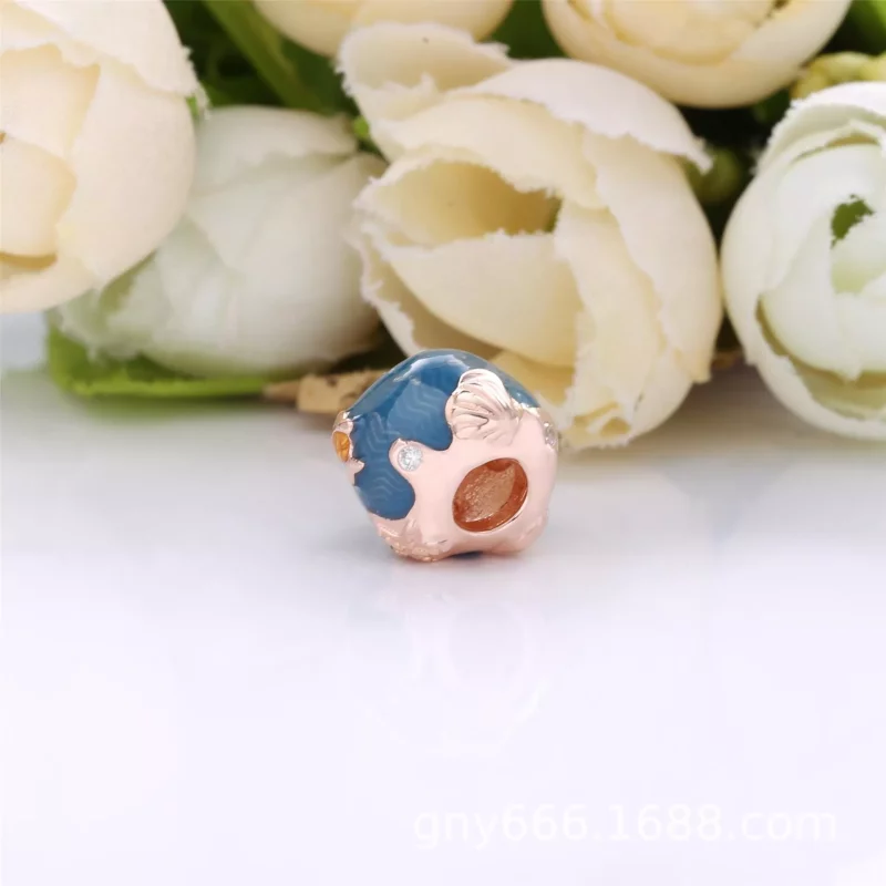 (imagen para) Pulsera PANDORA con encanto de Olas y Peces Brillantes - 789004C01 - Ver 3