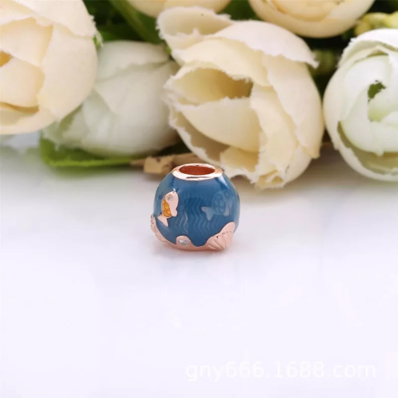 (imagen para) Pulsera PANDORA con encanto de Olas y Peces Brillantes - 789004C01 - Ver 4