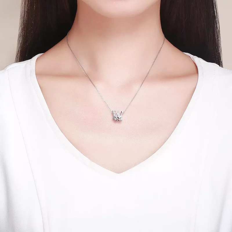 (imagen para) Abalorio de letra W con flores de Pavé brillante estilo Pandora - BSC030-W - Ver 5