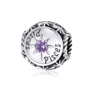 (imagen para) Charm brillante estilo Pandora del signo Piscis - SCC1725-12