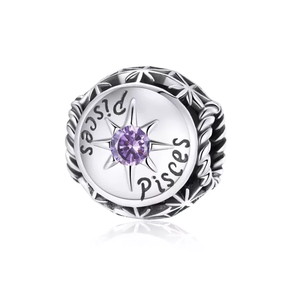 (imagen para) Charm brillante estilo Pandora del signo Piscis - SCC1725-12