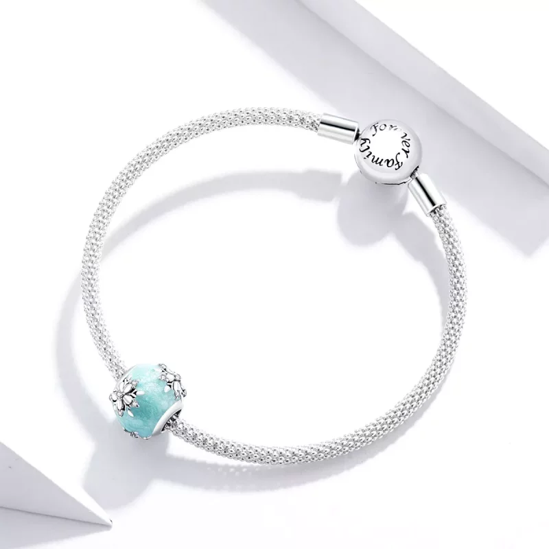 (imagen para) Charm con estilo Pandora de copos de nieve brillantes - SCC1650 - Ver 3