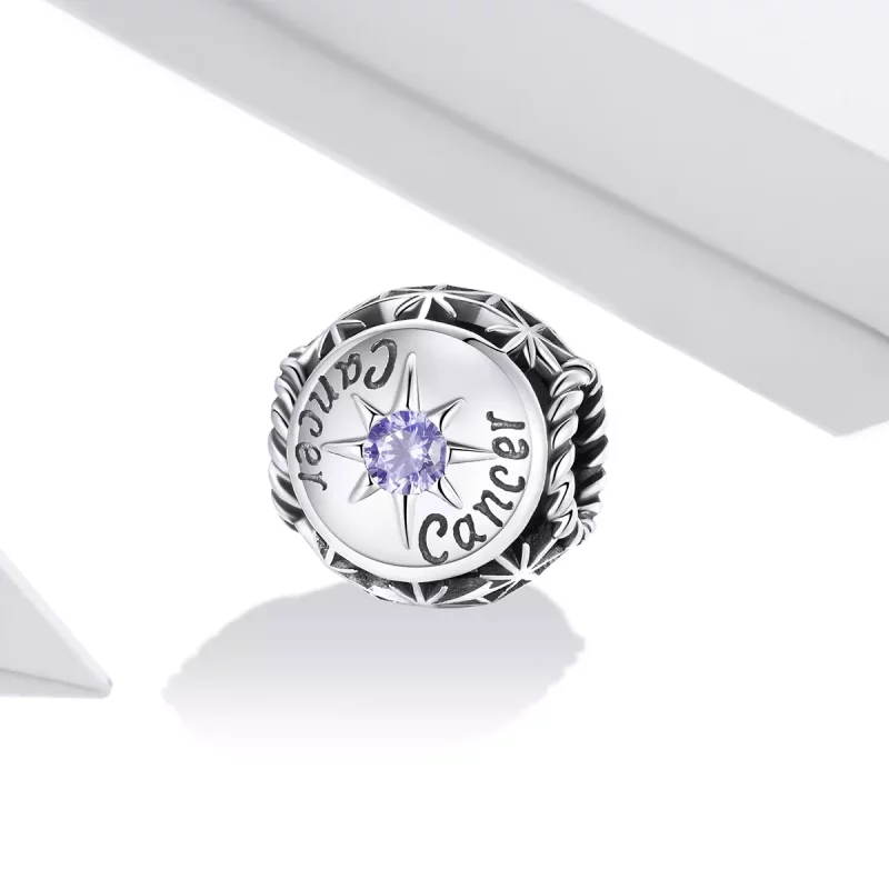 (imagen para) Charm de Cáncer Brillante Estilo Pandora - SCC1725-4 - Ver 2