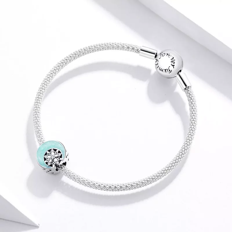 (imagen para) Charm estilo Pandora de Nieve y Luz de Luna - SCC1653 - Ver 3
