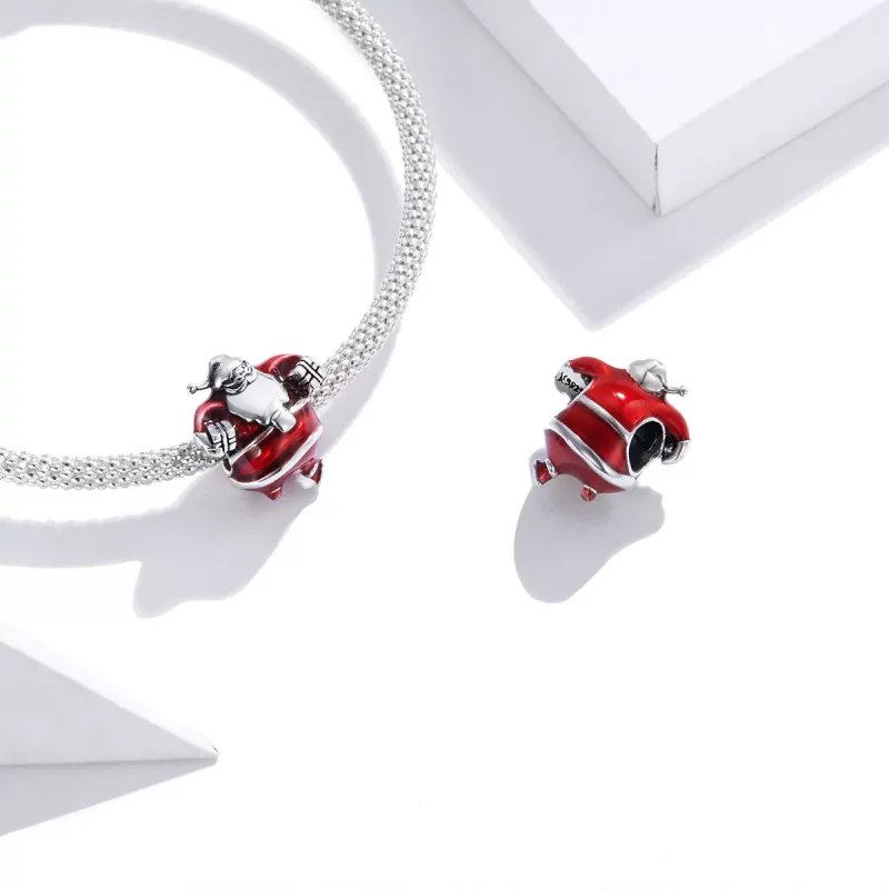 (imagen para) Charm estilo Pandora de Santa Claus - SCC1664 - Ver 4