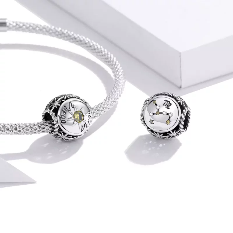 (imagen para) Charm Pandora estilo brillante Virgo - SCC1725-6 - Ver 3