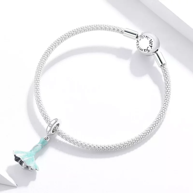 (imagen para) Encanto de falda de cola de pez estilo Pandora - SCC1647 - Ver 3