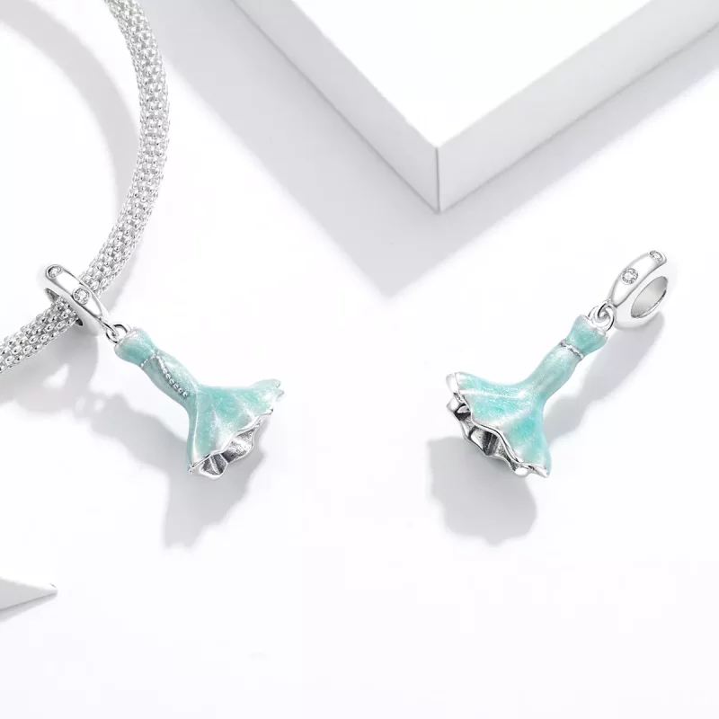 (imagen para) Encanto de falda de cola de pez estilo Pandora - SCC1647 - Ver 4