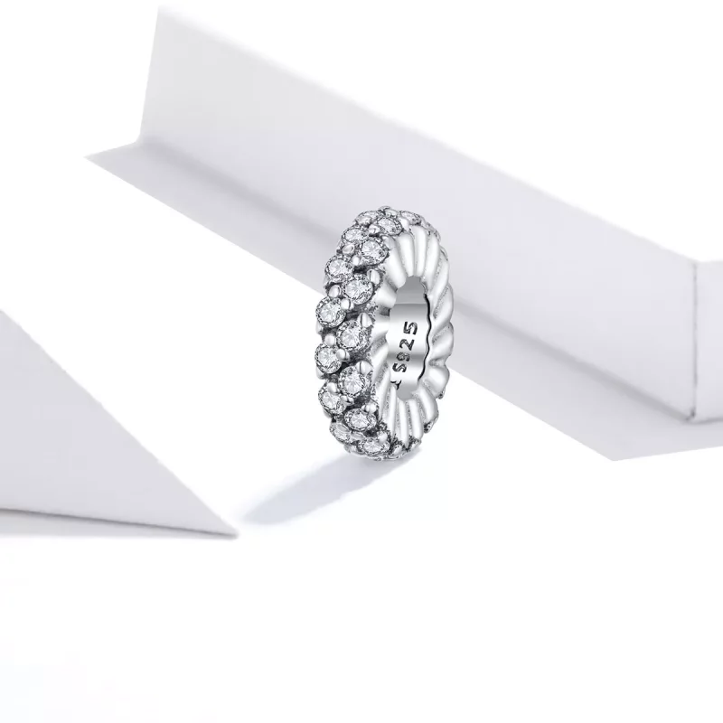 (imagen para) Estilo Pandora Espaciador Brillante de Invierno - SCC1648 - Ver 2