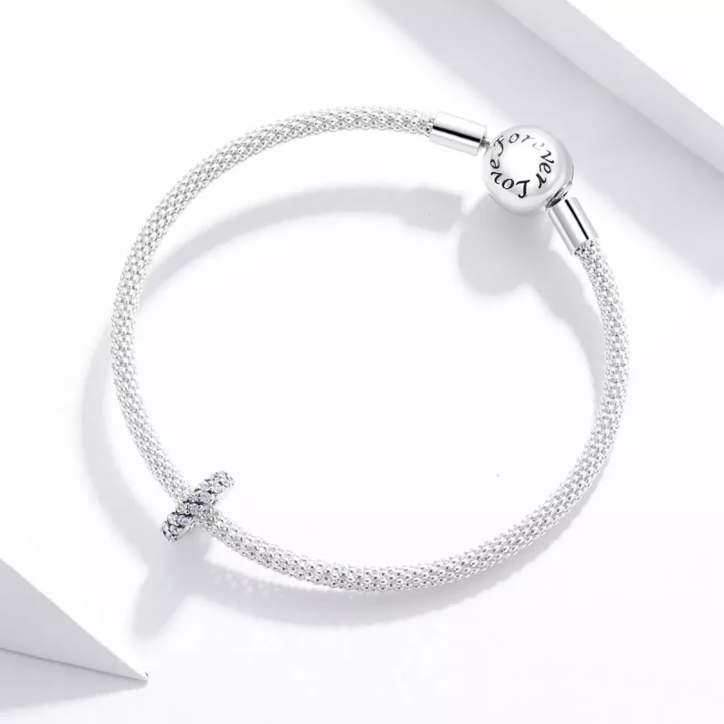(imagen para) Estilo Pandora Espaciador Brillante de Invierno - SCC1648 - Ver 3