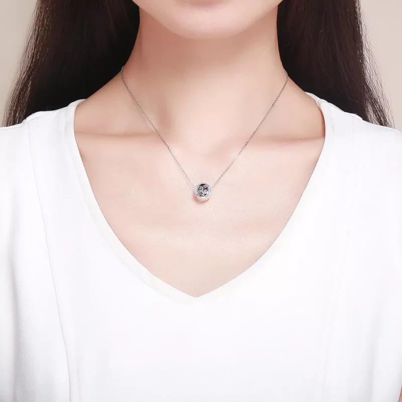 (imagen para) Pandora Style Encanto de Letra O con Flor Pavé Brillante - BSC030-O - Ver 5