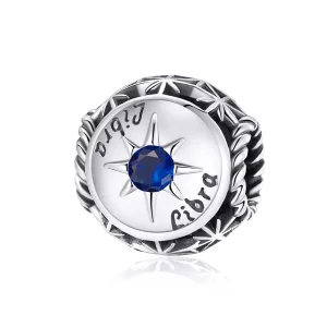 (imagen para) Pulsera estilo Pandora con encanto brillante de Libra - SCC1725-8