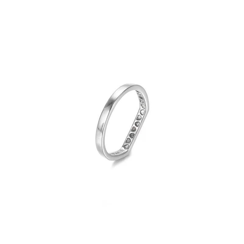 (imagen para) Anillo apilable PANDORA Logo Bar - 199048C00 - Ver 5