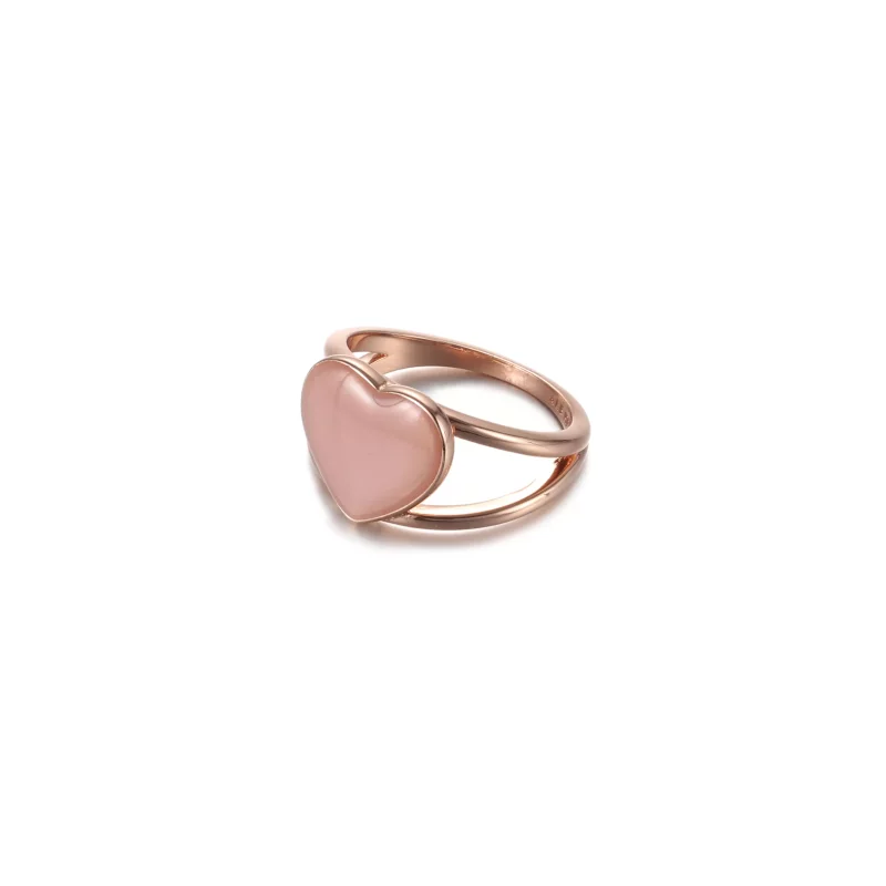 (imagen para) Anillo de declaración PANDORA Pink Swirl Heart - 189263C01 - Ver 2