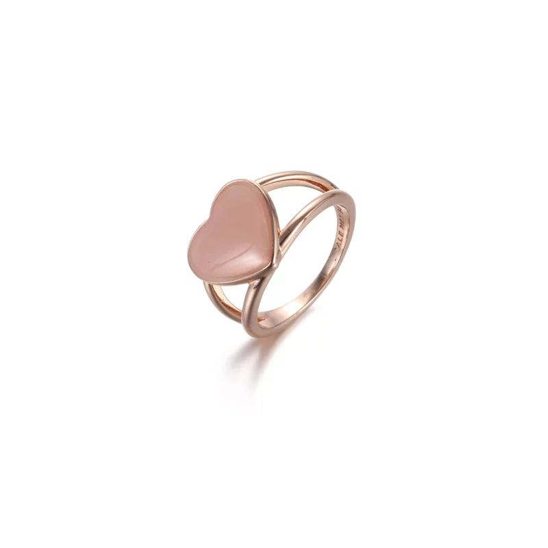 (imagen para) Anillo de declaración PANDORA Pink Swirl Heart - 189263C01 - Ver 4