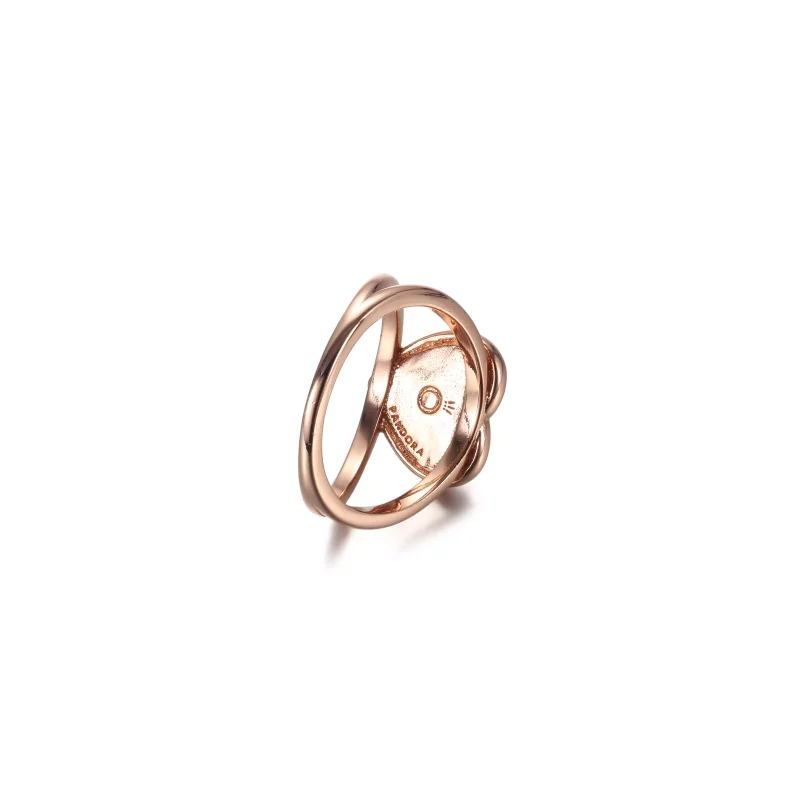 (imagen para) Anillo de declaración PANDORA Pink Swirl Heart - 189263C01 - Ver 5