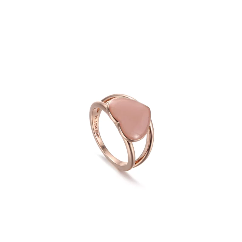 (imagen para) Anillo de declaración PANDORA Pink Swirl Heart - 189263C01 - Ver 6