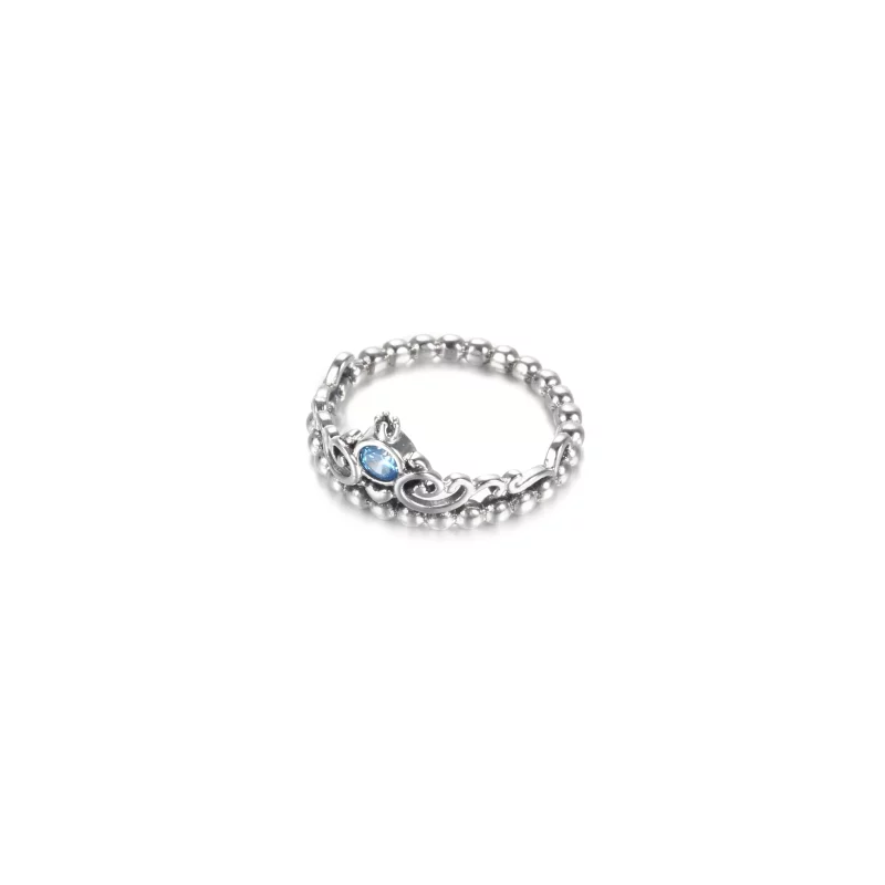 (imagen para) Anillo PANDORA Disney Cenicienta Tiara Azul - 199191C01 - Ver 3