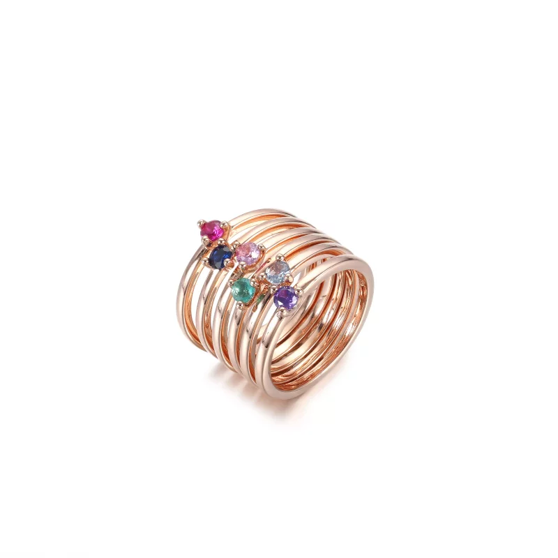 (imagen para) Anillo solitario PANDORA en color azul claro - 189259C02 - Ver 2