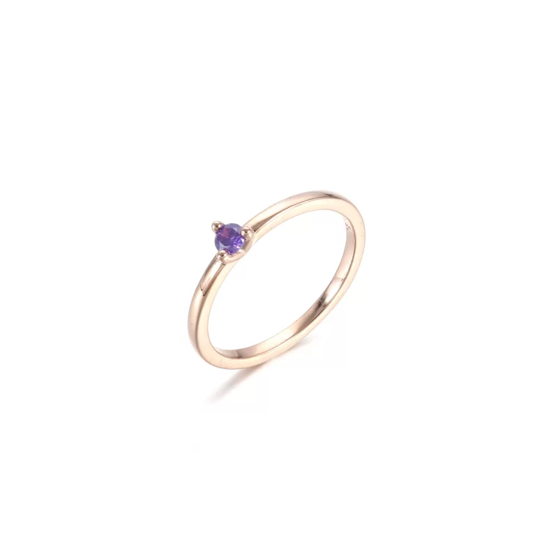 (imagen para) Anillo solitario PANDORA en color azul claro - 189259C02 - Ver 5