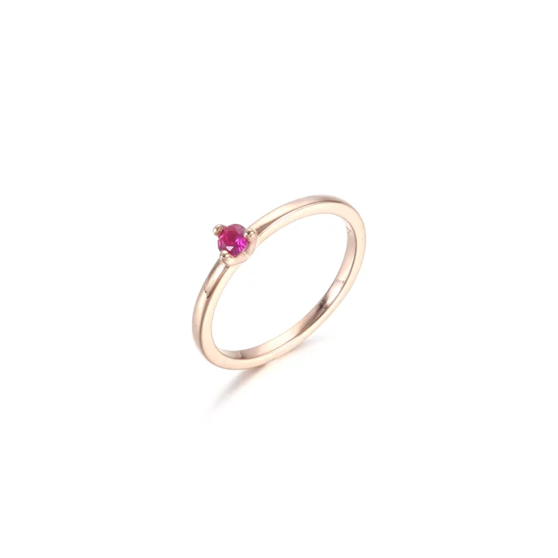 (imagen para) Anillo solitario PANDORA en color azul claro - 189259C02 - Ver 9