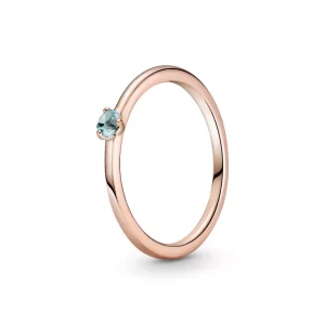 (imagen para) Anillo solitario PANDORA en color azul claro - 189259C02