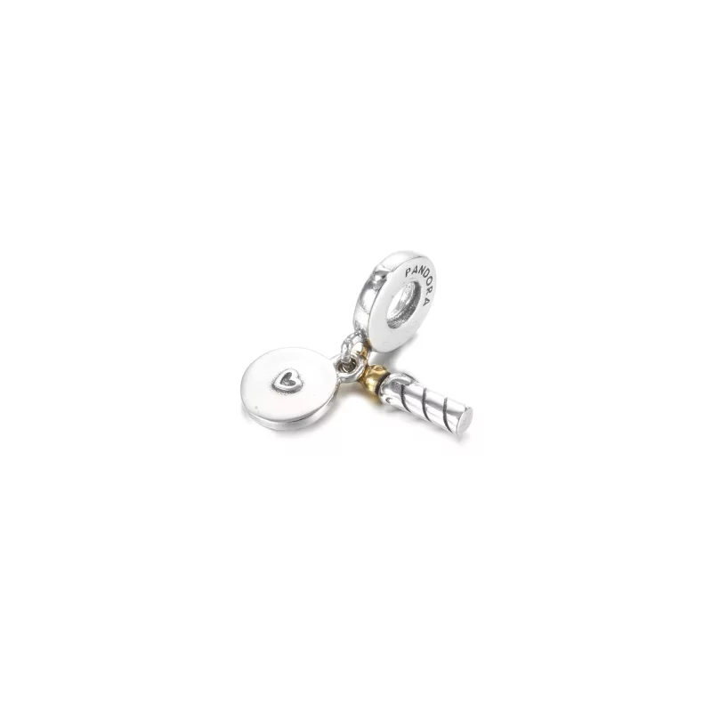 (imagen para) Charm colgante de vela de cumpleaños de dos tonos PANDORA - 799328C00 - Ver 3