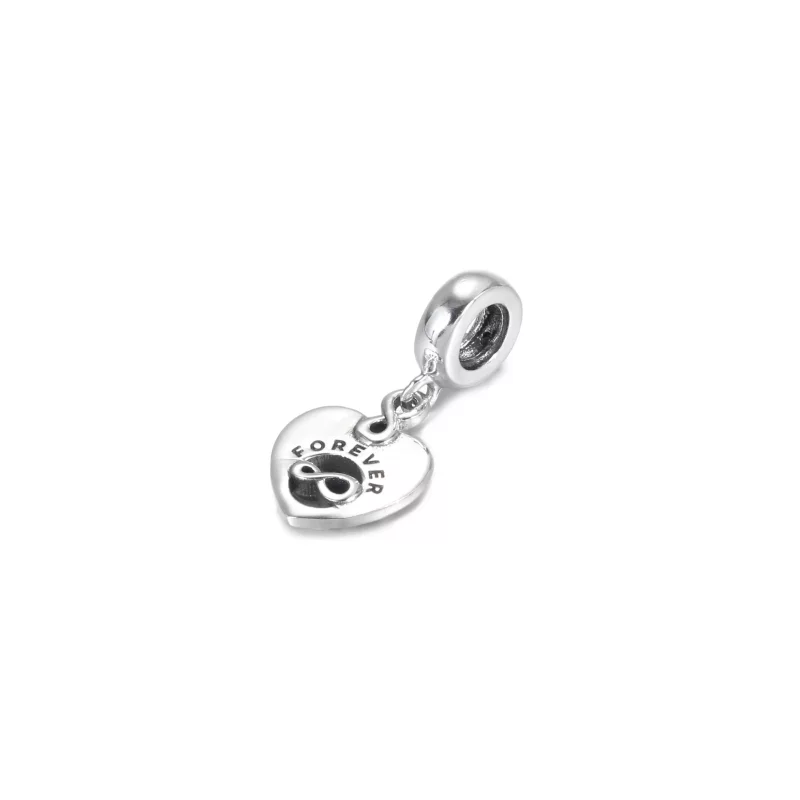 (imagen para) Charm colgante PANDORA Amigos para Siempre en forma de corazón - 799294C01 - Ver 3