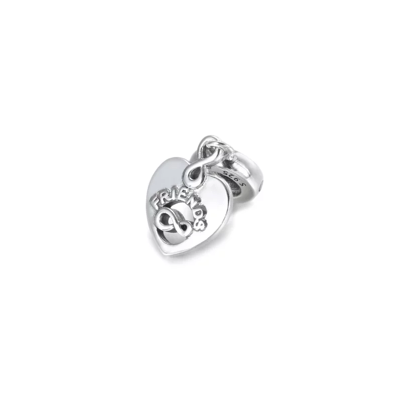 (imagen para) Charm colgante PANDORA Amigos para Siempre en forma de corazón - 799294C01 - Ver 4