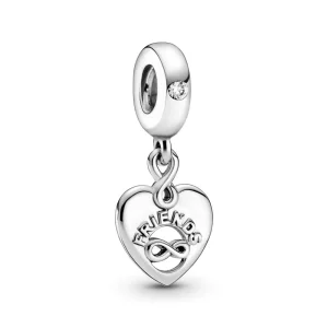 (imagen para) Charm colgante PANDORA Amigos para Siempre en forma de corazón - 799294C01