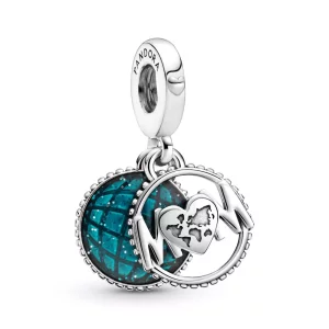 (imagen para) Charm colgante PANDORA Glitter Globe Mom - 799368C01