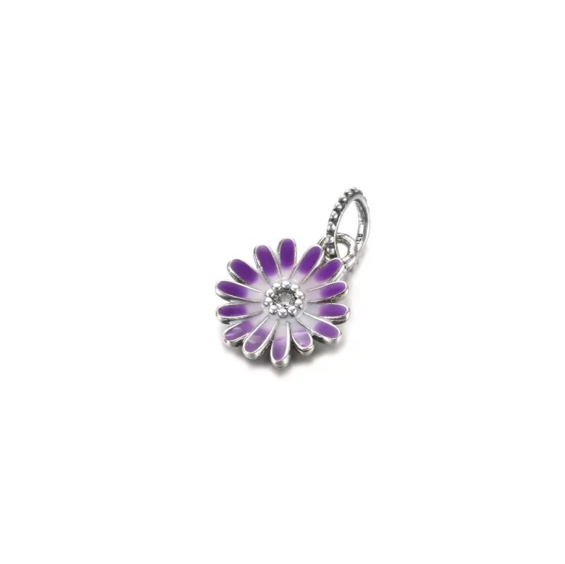 (imagen para) Charm colgante PANDORA Margarita Morada - 798771C01 - Ver 3